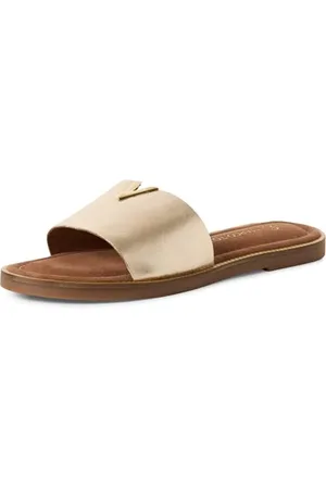 Marco Tozzi Damen Pantoletten aus Leder Elegant, , 42 EU