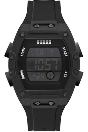 Guess Damen Digital Quarz Uhr mit Silikon Armband GW0340G4