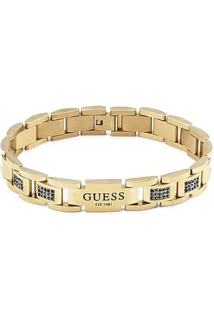 Guess Herren-Armband aus vergoldetem Stahl, 12 mm – JUMB01342JWYGBKT, One Size, , Kein Edelstein