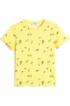 Koton Boys Short Sleeve T-Shirt Crew Neck Printed Cotton