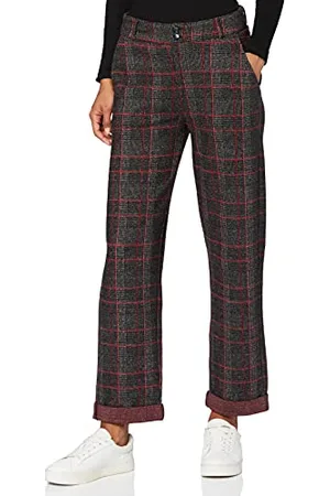 Mavi Damen Check Pants Hose, , 36W(Herstellergröße: M/)