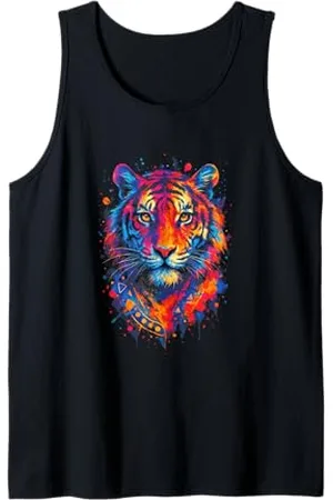 Tiger of Sweden Artwork Bunte Tierkunst Tier Liebhaber Tank Top