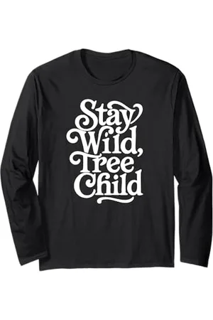 Symbiosis Supply Co. Stay Wild Tree Child Tree Hugger Nature Lover Vintage Langarmshirt