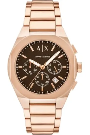 Armani Exchange Herren Analog Quarz Uhr mit Edelstahl Armband AX4188