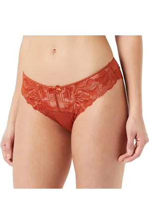 Dim Slip Generous Essentiel Aus Spitze Damen x1, Brown, 3XL