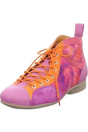 Think! Damen GUAD2 chromfrei gegerbte nachhaltige Stiefelette, FUXIA/KOMBI 5060