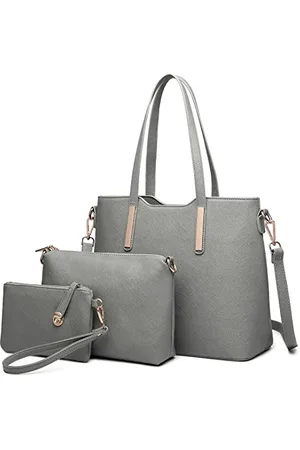 MISS LULÙ Handtasche Damen Set Schultertaschen Set Shopper Kleine Umhängetasche Geldbeutel Tote Bag für Büro Schule Einkauf