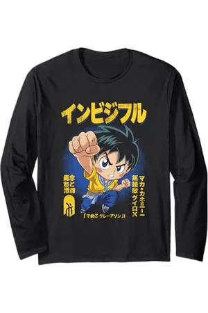 NineBlack Vintage Japanischer Anime Boy Style 04 Langarmshirt
