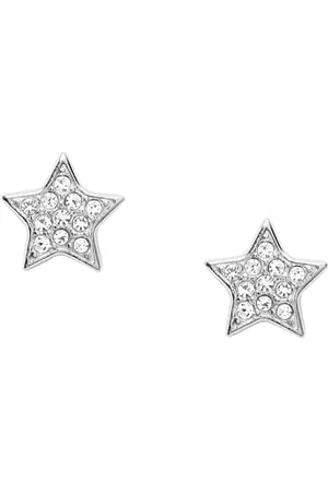 Fossil Ohrringe Für Frauen, 8,3mm X 7,6mm X 2,5mm Silberne Edelstahl-Ohrringe, JOF00292040