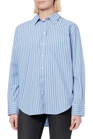 GANT Damen REL Classic POPLIN Striped Shirt Bluse, , 38