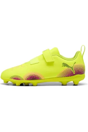 PUMA Future 8 Play V FG/AG RB JR Fussballschuh, Yellow ALERT Black-Sun Struck, 31 EU