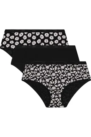 Dim Damen Les Pockets Coton Couleurs & Motifs X3 Shorty, , Medium (3er Pack)