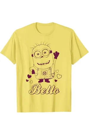 Minions Minion Bello And Hearts Sketch T-Shirt