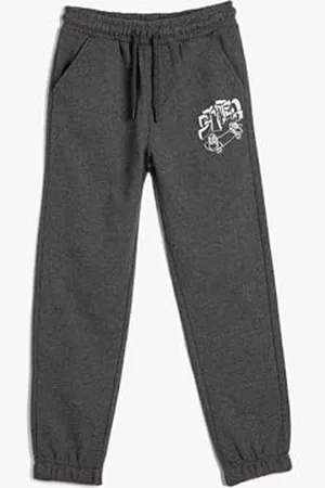 Koton Boys Jogger Sweatpants Pockets Drawstring Printed Detail