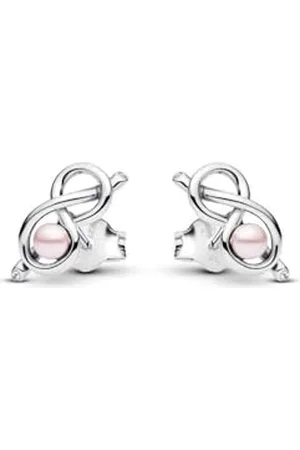 PANDORA Moments Unendlichkeitsknoten Ohrstecker aus Sterling Silber mit Zirkonia, 293761C01
