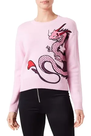 Pinko Damen Calancola Trikot 100 Wo Dragon Henley-Hemd, , Large