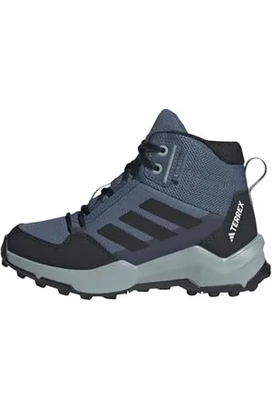 adidas Unisex Kinder Terrex AX4R MID RAIN.RDY Hiking Shoes Wanderschuhe, Wonder Steel/core Black/Magic Grey