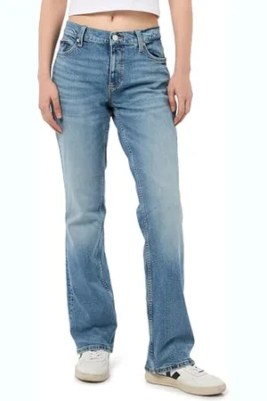 Tommy Hilfiger Damen Maddie MR Boot AI5117 DW0DW19565 Bootcut, Denim (Denim Light), 34W / 32L
