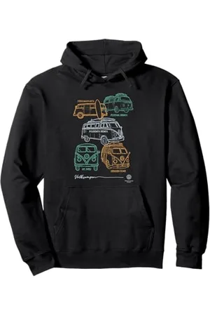 Volkswagen Campervans Britische Surfstrände Pullover Hoodie
