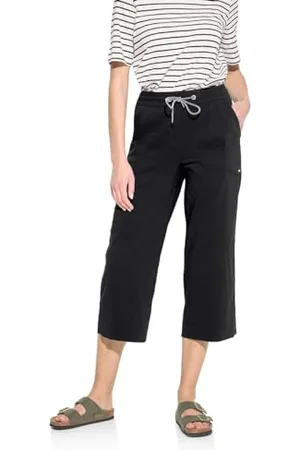 CECIL Damen B377715 3/4 Culotte Hose, Black, S / 24L