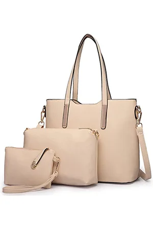 MISS LULÙ Handtasche Damen Set Schultertaschen Set Shopper Kleine Umhängetasche Geldbeutel Tote Bag für Büro Schule Einkauf