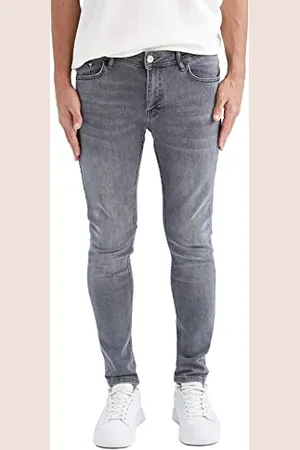 DeFacto Jungen Freizeit Regular Fit Jeanshosen für Kinder Grey,36-32