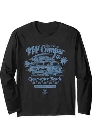 Volkswagen Der ikonische VW Camper Van Clearwater Beach Florida Langarmshirt