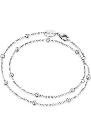 Engelsrufer Damen Armband aus Sterling , doppelt gewickelte Perlen in , Karabinerverschluss, längenverstellbar, nickelfrei, ERB-LILMOON