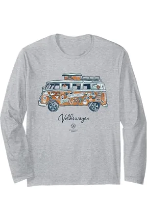 Volkswagen Campervan UK Surfing Holiday Sticker Langarmshirt