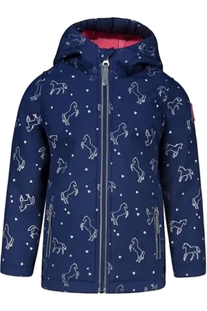 Salt & Pepper Mädchen Softshelljacke mit Allover Pferde Print