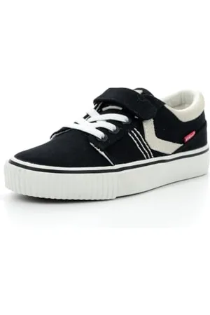 Kickers Jungen Unisex Kinder Kickslidi Sneaker, Schwarz/Weiß, 28 EU