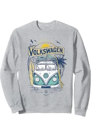 Volkswagen Typ 2 Campervan Catch The Waves Surfing Van Sweatshirt