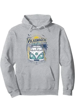 Volkswagen Typ 2 Campervan Catch The Waves Surfing Van Pullover Hoodie