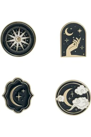 Grupo Erik Set Pins Sterne - 4 Anstecknadeln Horoskop Kleine Geschenke