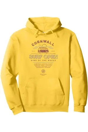 Volkswagen Campervan Cornwall Surf Open König der Wellen Pullover Hoodie
