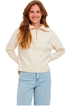 VERO MODA Damen Vmsaba Stripe High Neck Blouse Ga Noos Pullover, 2, L EU