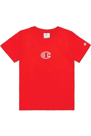 Champion Jungen Legacy Boy-Graphic Crewneck with Large Logo T-Shirt, , 15-16 Jahre