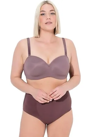 Ulla Popken Damen große Größen Übergrößen Plus Size Multiway-BH, Softcups, Träger abnehmbar, Cup C - E