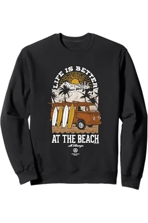 Volkswagen Typ 2 T2 Campervan Life Is Better At The Beach Sweatshirt
