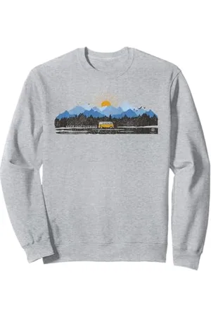 Volkswagen Die Bergszene von Campervan — Entdecken Sie weiter Sweatshirt