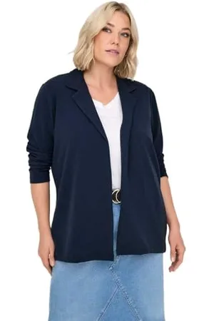 ONLY Damen CARSANIA L/S JRS TLR NOOS Blazer, Black, 54