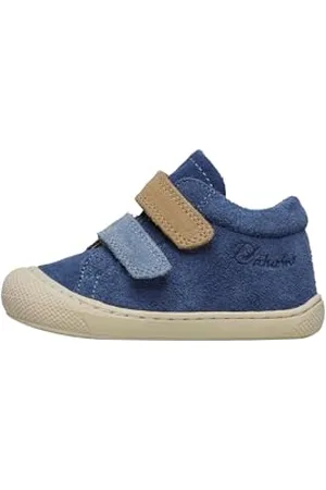 Naturino CORKEL VL Suede Azure-Celeste-Sand Krippenschuh, , 23 EU