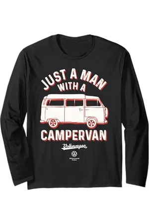 Volkswagen Nur ein Mann mit einem Wohnmobil Vatertag Langarmshirt