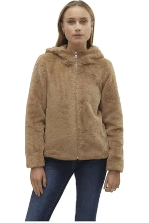 VERO MODA VMSONJAHOODIE Short Faux FUR Jacket BOOS