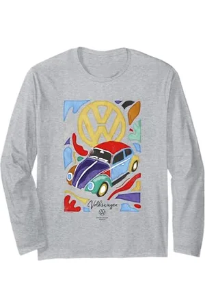 Volkswagen Käfer Fauvismus Bunte Kunst Langarmshirt