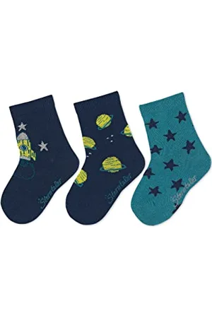 Sterntaler Baby - Jungen Baby Socken Söckchen 3er-pack Weltraum, , 18