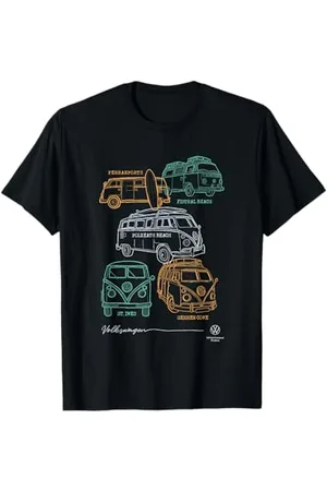 Volkswagen Campervans Britische Surfstrände T-Shirt