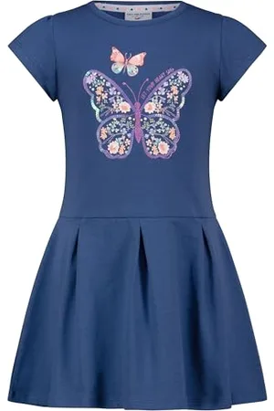 Salt & Pepper BY KIDS PARK Female Girls Dress Print Horses Kinderkleid, , 134 EU