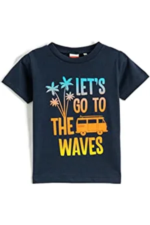 Koton Babyboy Short Sleeve Crew Neck T-Shirt Slogan Themed Printed