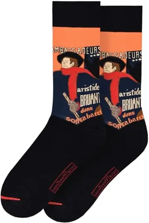 MuseARTa Socken aus Baumwolle mit dem Gemälde Ambassadeurs des Künstlers Henri de Toulouse-Lautrec in der Größe 40-46, HT-AM-06-40-46
